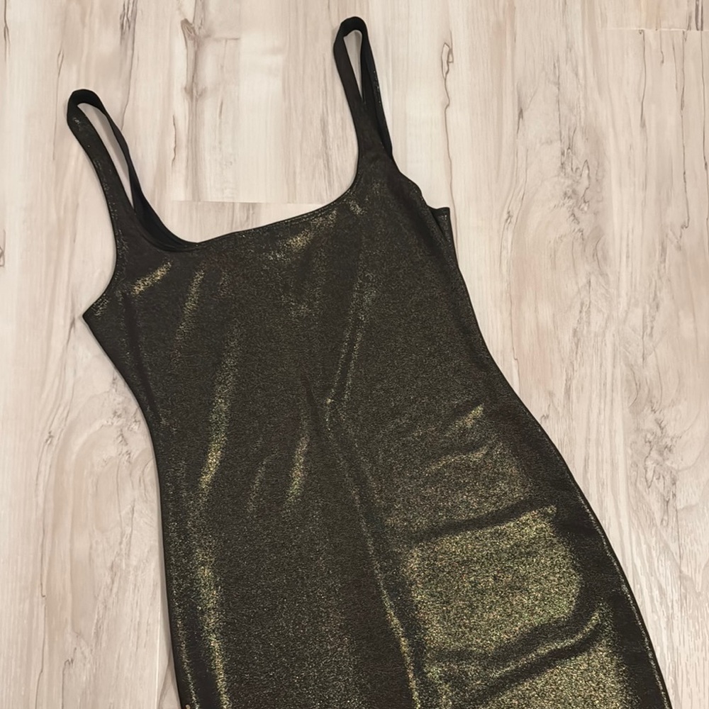American Apparel bronze ponte Midi Dress - Picture 9 of 9